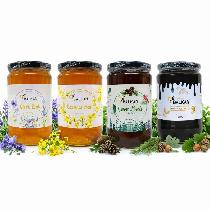 4’lü Doğal Bal Paketi – Meşe, Çam, Karaçalı ve Çiçek Balı 850 gr